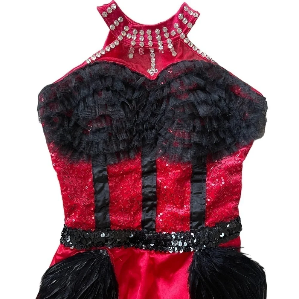Balera Sequin Plush Charmeuse Dress Custom Dance Costume